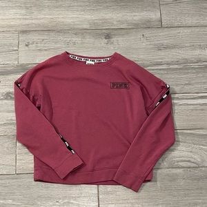PINK logo crewneck